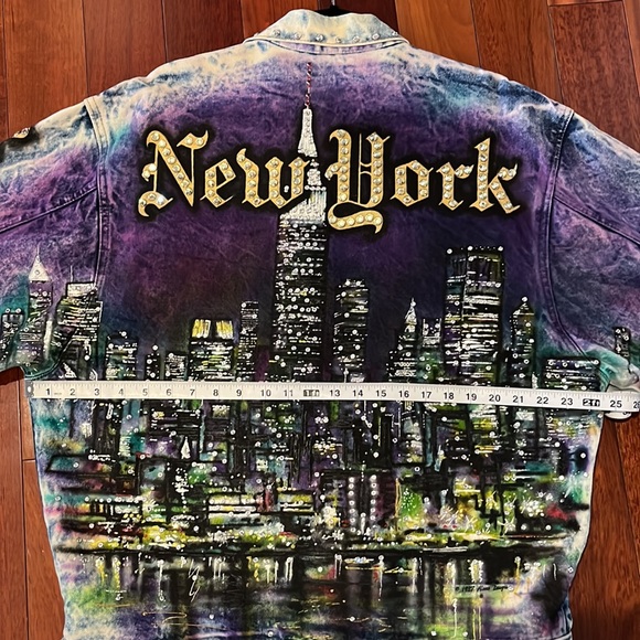 RARE!! Tony Alamo NYC hand painted jean jacket - Picture 11 of 12